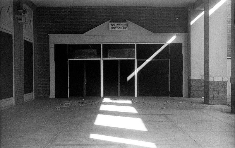 Abandoned Mall Route 40 Frederick Maryland 1930 Leica Summar Film 35mm  black and white film photography Johnny Martyr